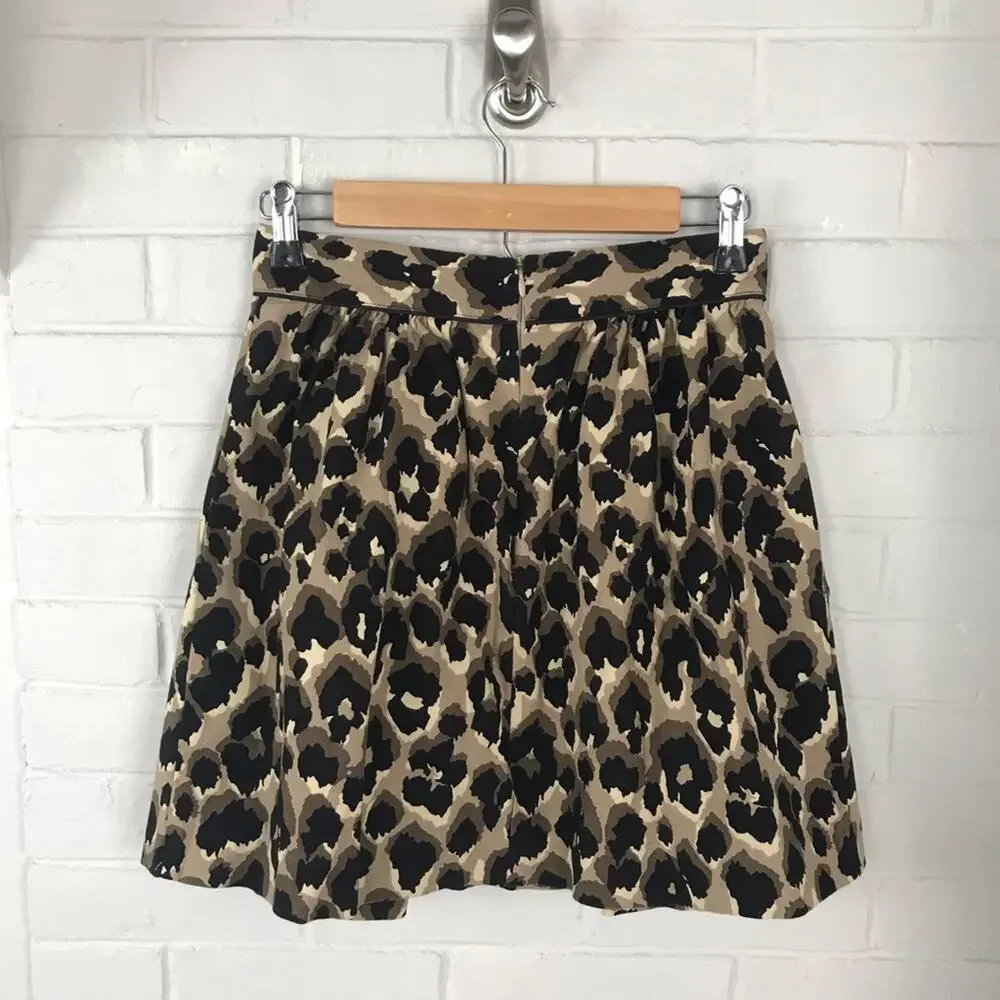 Sea New York Animal Cheetah Leopard Print Skirt Size 4